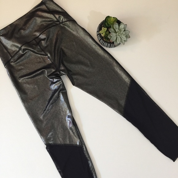 JOY LAB Metallic Shine Leggings Large - Picture 4 of 8